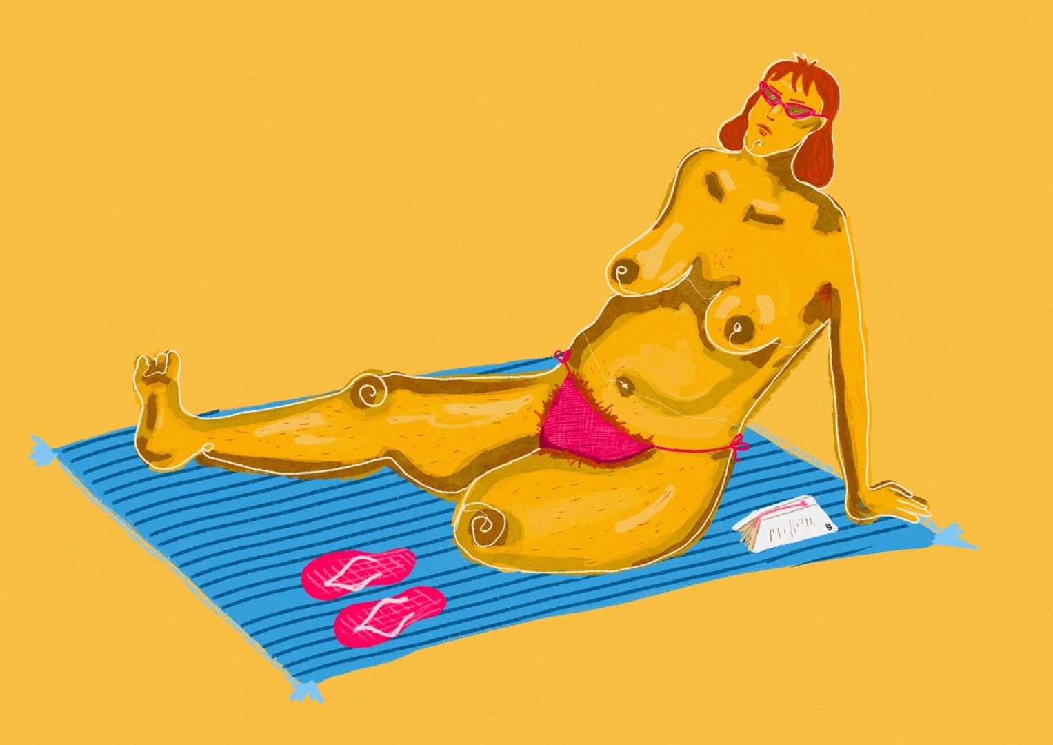 Caitlin Williams - Sunbathing