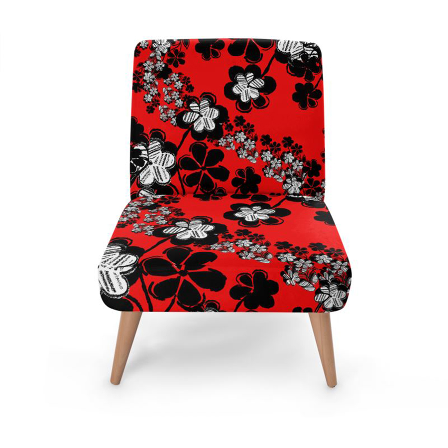 Red Flower Chair 2
